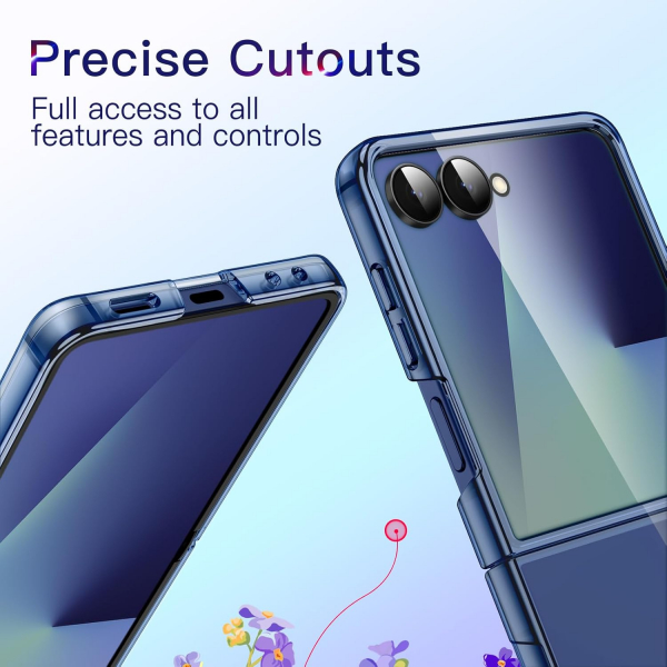 JETech Galaxy Z Flip 7 Kristal Klf-Blue