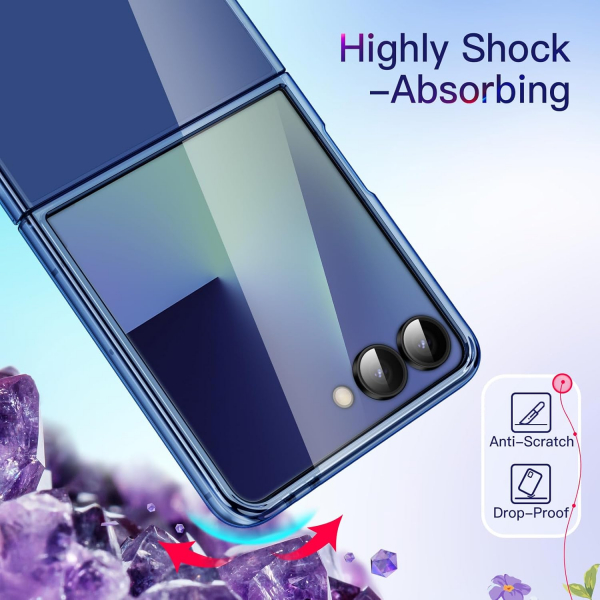 JETech Galaxy Z Flip 7 Kristal Klf-Blue
