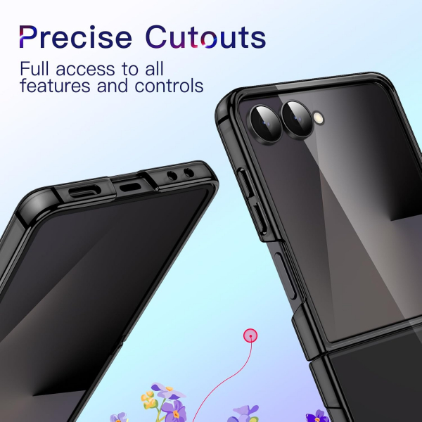 JETech Galaxy Z Flip 7 Kristal Klf-Black
