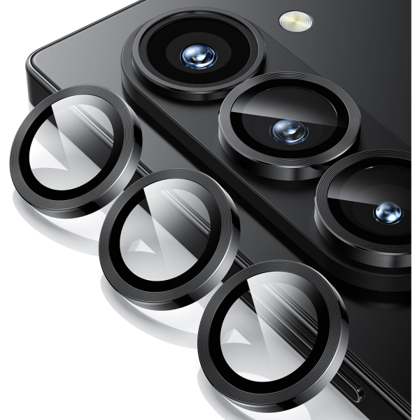 WSKEN Galaxy Z Fold 6 Kamera Lens Koruyucu (3 Adet)-Black