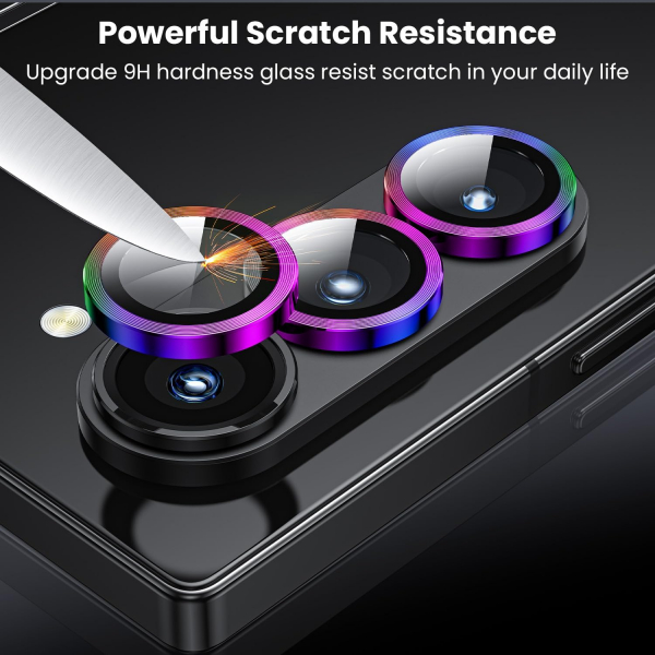 WSKEN Galaxy Z Fold 6 Kamera Lens Koruyucu (3 Adet)-Colorful