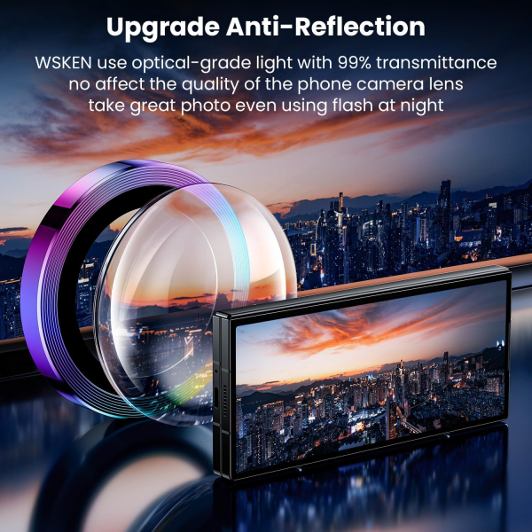 WSKEN Galaxy Z Fold 6 Kamera Lens Koruyucu (3 Adet)-Colorful