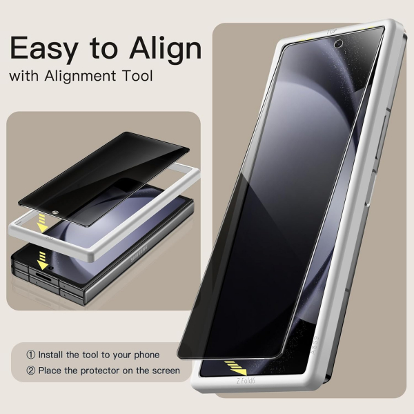 JETech Privacy Galaxy Z Fold 6 Ekran Koruyucu (2 Adet)