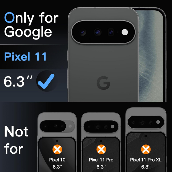 JETech Google Pixel 11 Ekran Koruyucu (2 Adet)