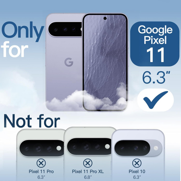 JETech Google Pixel 11 Manyetik �effaf K�l�f-Clear