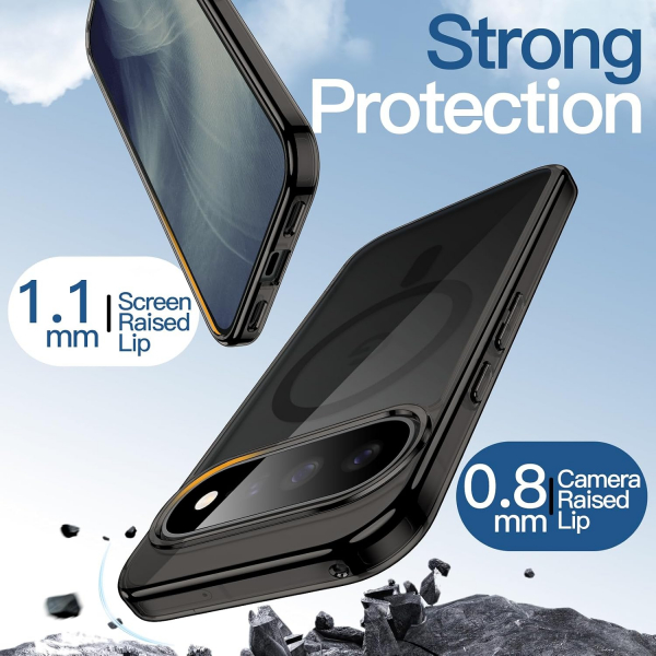 JETech Google Pixel 11 Manyetik �effaf K�l�f-Black