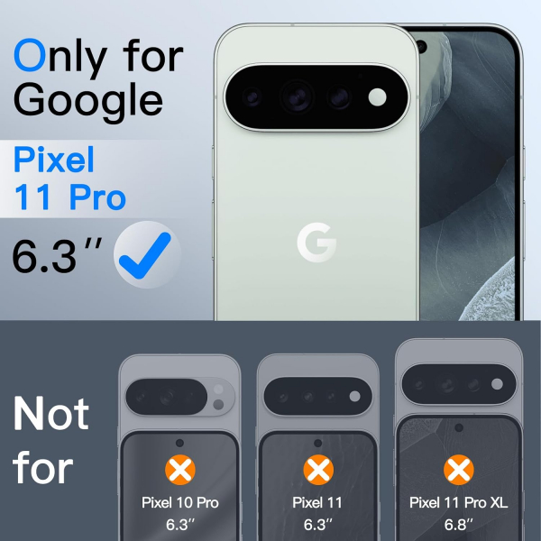 JETech Google Pixel 11 Pro Ekran Koruyucu (2 Adet)
