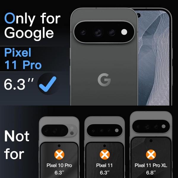 JETech Google Pixel 11 Pro Ekran Koruyucu Set