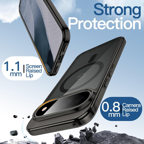 JETech Google Pixel 11 Pro Manyetik �effaf K�l�f-Black