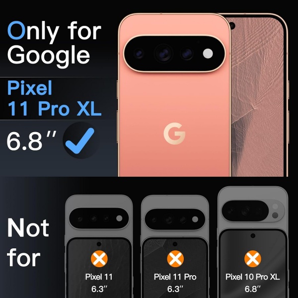 JETech Google Pixel 11 Pro XL Ekran Koruyucu Set