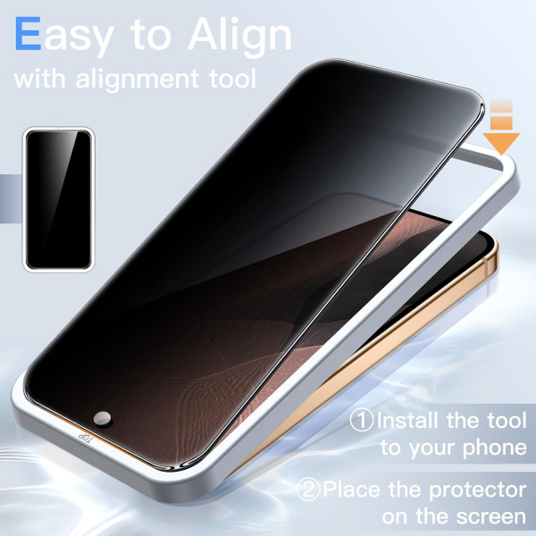 JETech Google Pixel 11 Pro XL Privacy Ekran Koruyucu