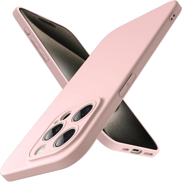 JETech nce iPhone 15 Pro Mat Klf-Pink