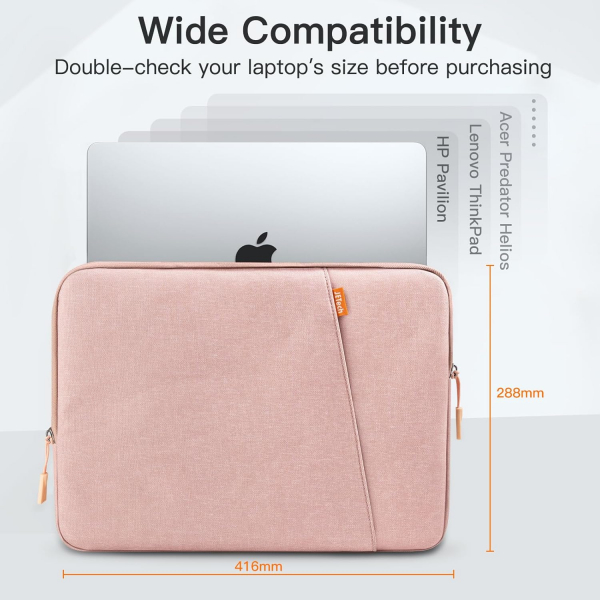 JETech MacBook Air/Pro �anta (16 in�)-Pink