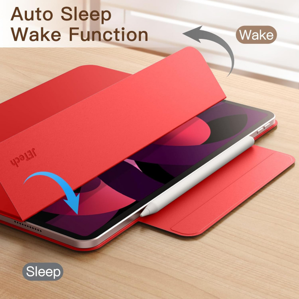 JETech Manyetik iPad Air M2 Klf (11 in)-Red