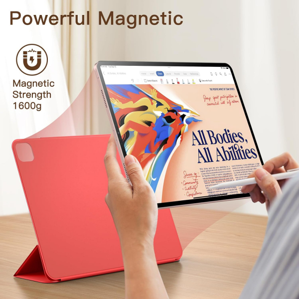 JETech Manyetik iPad Air M2 Klf (11 in)-Red