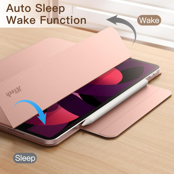 JETech Manyetik iPad Air M2 Klf (11 in)-Rose Gold