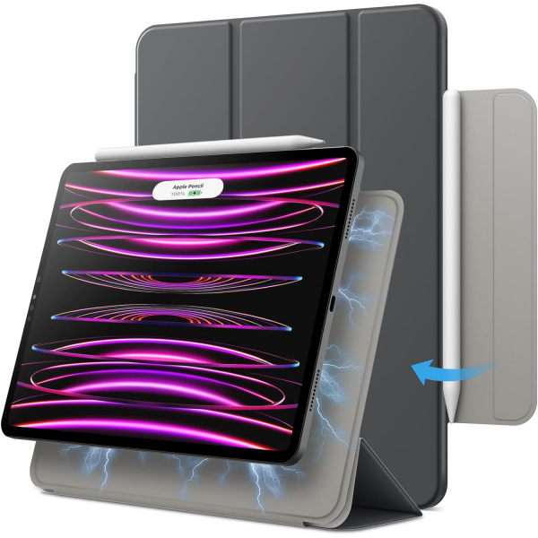 JETech Manyetik iPad Pro Klf (11 in)-Space Gray