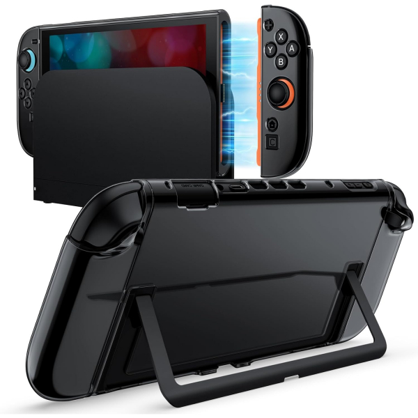 JETech Nintendo Switch 2 Dockable Klf -Black Clear