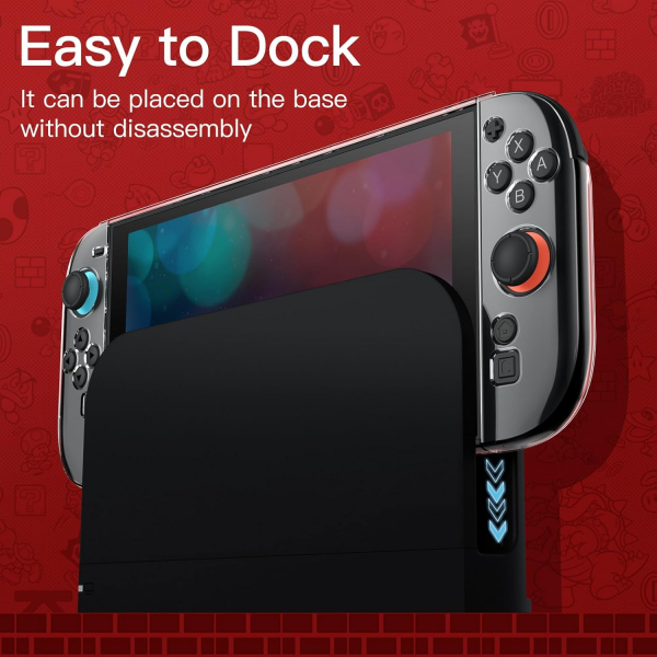 JETech Nintendo Switch 2 Dockable Klf -Clear