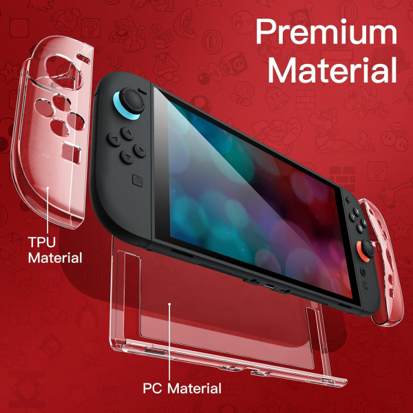 JETech Nintendo Switch 2 Dockable Klf -Clear