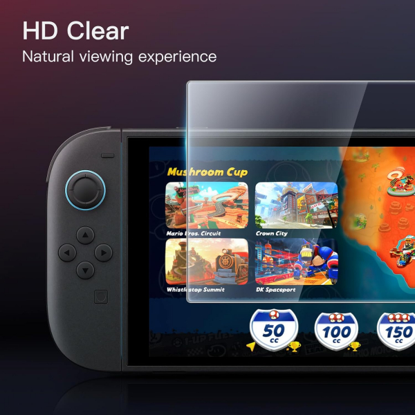 JETech Nintendo Switch 2 Ekran Koruyucu (2 Adet)