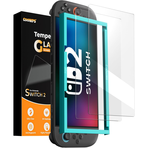 COOWPS Nintendo Switch 2 Ekran Koruyucu (2 Adet)