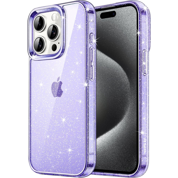 JETech Parltl iPhone 15 Pro Klf -Light Purple 