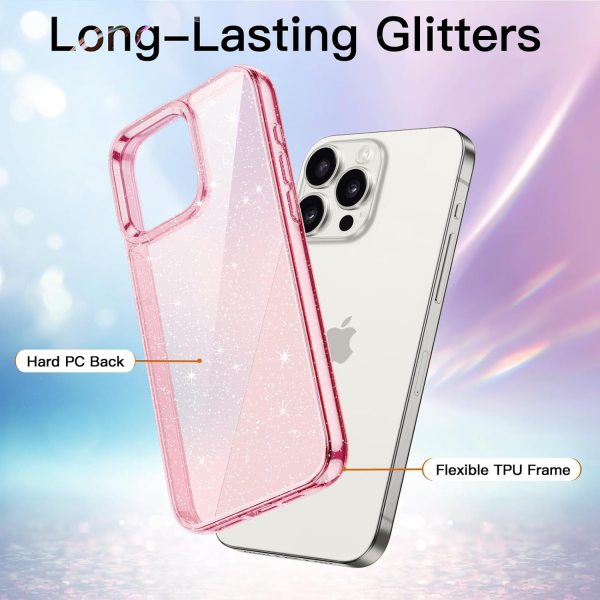 JETech Parltl iPhone 15 Pro Klf -Pink