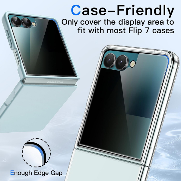JETech Galaxy Z Flip 7 Privacy Ekran Koruyucu (2 Adet)