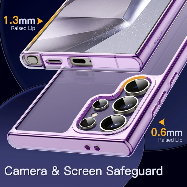 JETech Samsung Galaxy S24 Ultra Bumper Klf-Purple