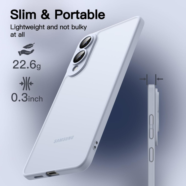 JETech Samsung Galaxy S25 Edge �nce Fit K�l�f-IcyBlue