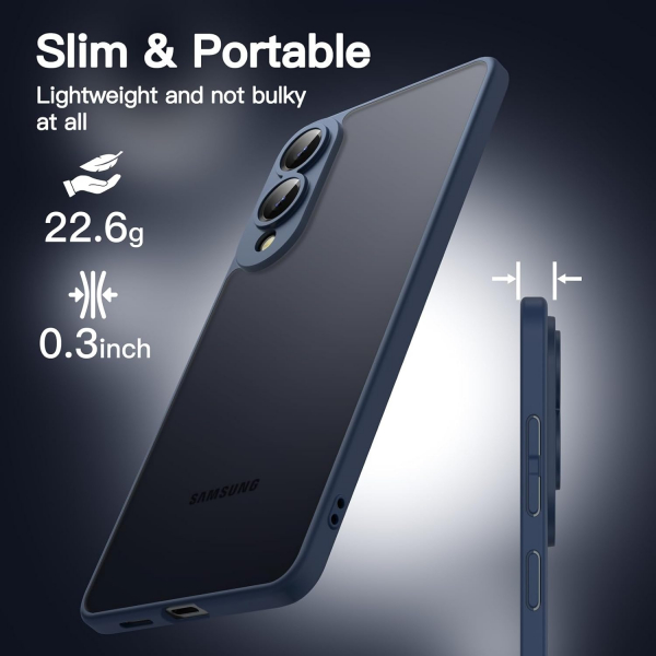 JETech Samsung Galaxy S25 Edge nce Fit Klf-Storm Blue