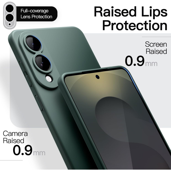 JETech Samsung Galaxy S25 Edge nce Klf-Midnight Green