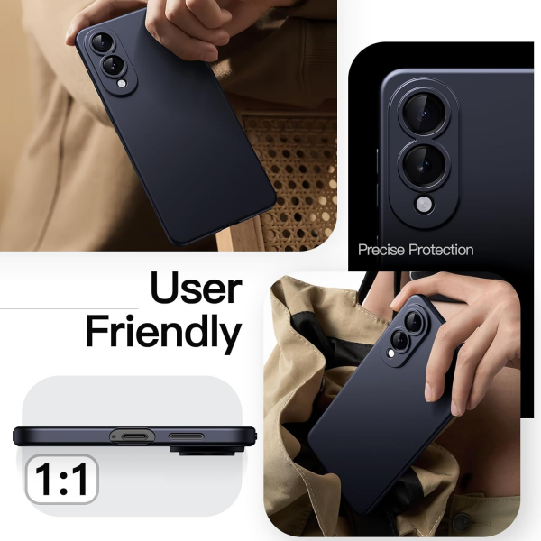 JETech Samsung Galaxy S25 Edge nce Klf-Dark Blue