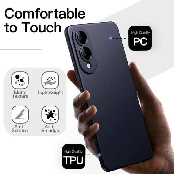 JETech Samsung Galaxy S25 Edge nce Klf-Dark Blue