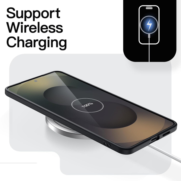JETech Samsung Galaxy S25 Edge nce Klf-Black