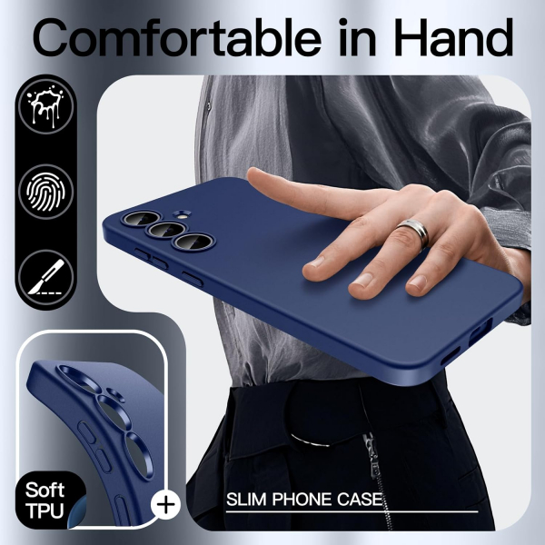 JETech Samsung Galaxy S25 FE nce Klf-Navy Blue