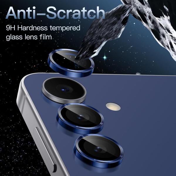 JETech Samsung Galaxy S25 FE Kamera Lens Koruyucu-Navy Blue
