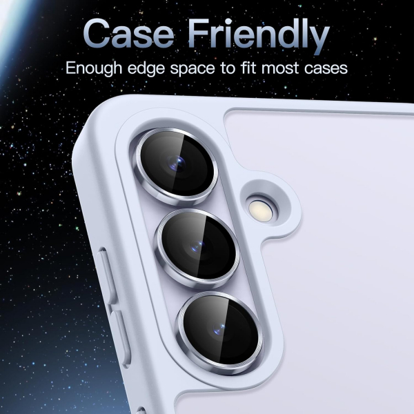JETech Samsung Galaxy S25 FE Kamera Lens Koruyucu-Ice Blue