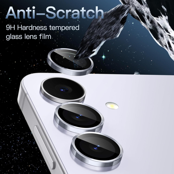 JETech Samsung Galaxy S25 FE Kamera Lens Koruyucu-Ice Blue