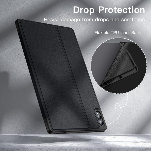 JETech Samsung Galaxy Tab S11 Ultra Standl Klf-Black