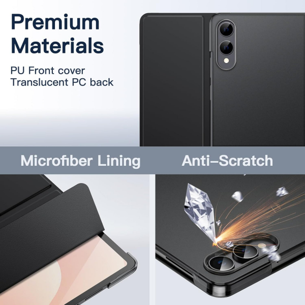 JETech Samsung Galaxy Tab S11 Ultra Standl Klf-Black