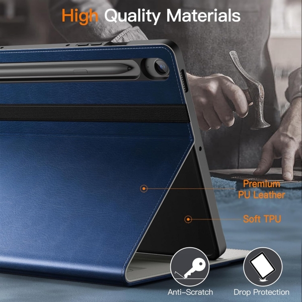 JETech Galaxy Tab S9 FE Standl Folio Klf-Navy Blue