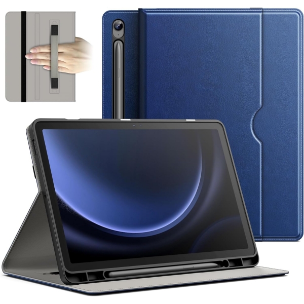 JETech Galaxy Tab S9 FE Standl Folio Klf-Navy Blue
