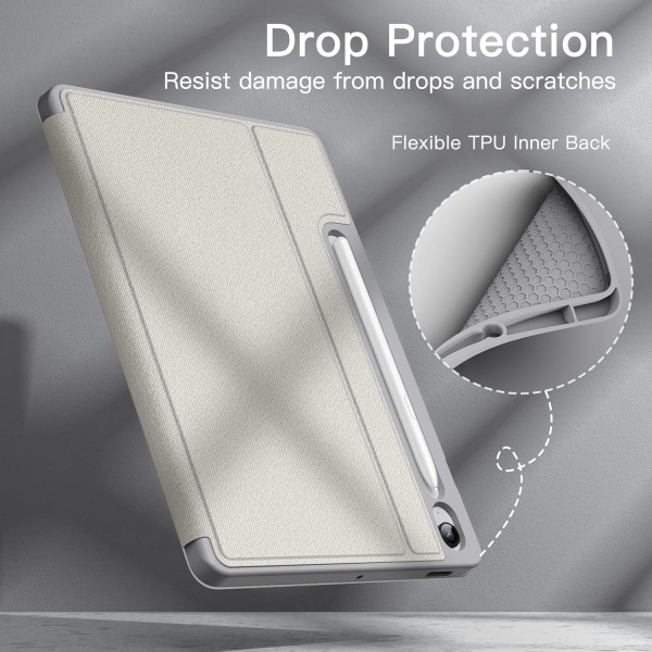 JETech Samsung Galaxy Tab S9 FE Standl Klf-Silver
