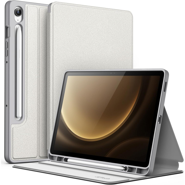 JETech Samsung Galaxy Tab S9 FE Standl Klf-Silver