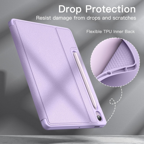 JETech Samsung Galaxy Tab S9 FE Standl Klf-Lavender