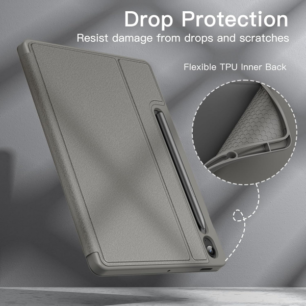 JETech Samsung Galaxy Tab S9 FE Standl Klf-Gray