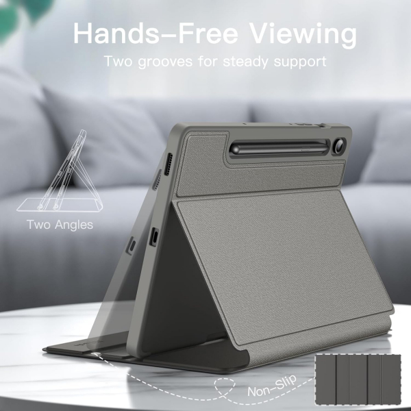 JETech Samsung Galaxy Tab S9 FE Standl Klf-Gray