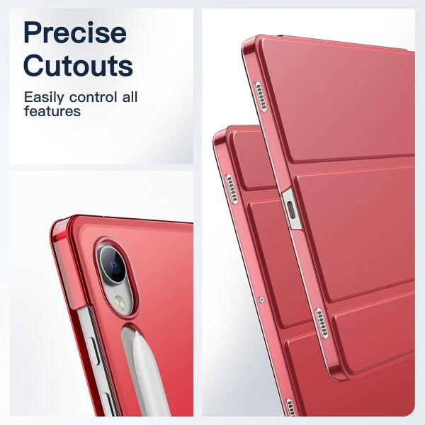 JETech Samsung Galaxy Tab S9 Koruyucu Klf-Red